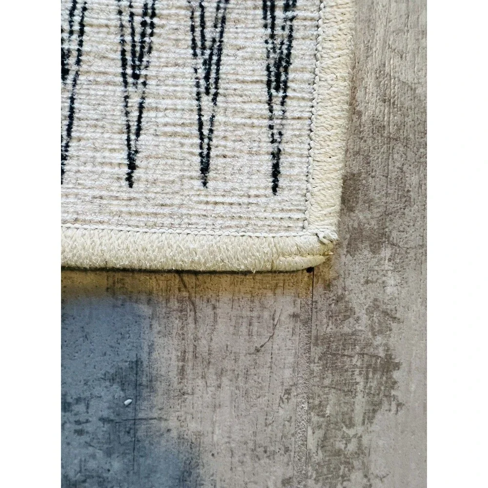 RUGGABLE Washable Runner 7' x 2.5' & Classic Rug Pad Pet Child Friendly Herdanza